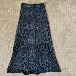 Vintage Y2K Black Fairy Midi/Maxi Skirt